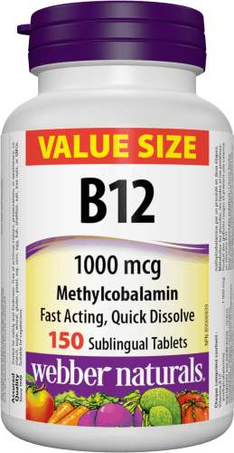 Webber Naturals - B12 1000mg | 150 Sublingual Tablets
