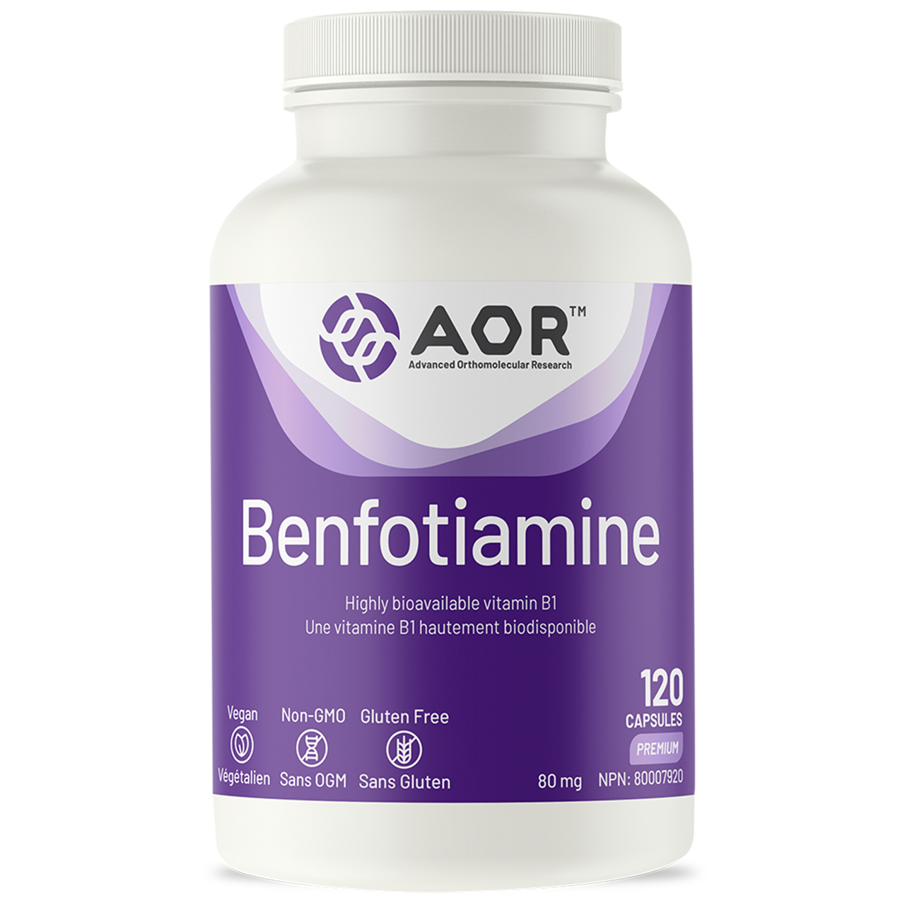 AOR - Benfotiamine | 120 Capsules