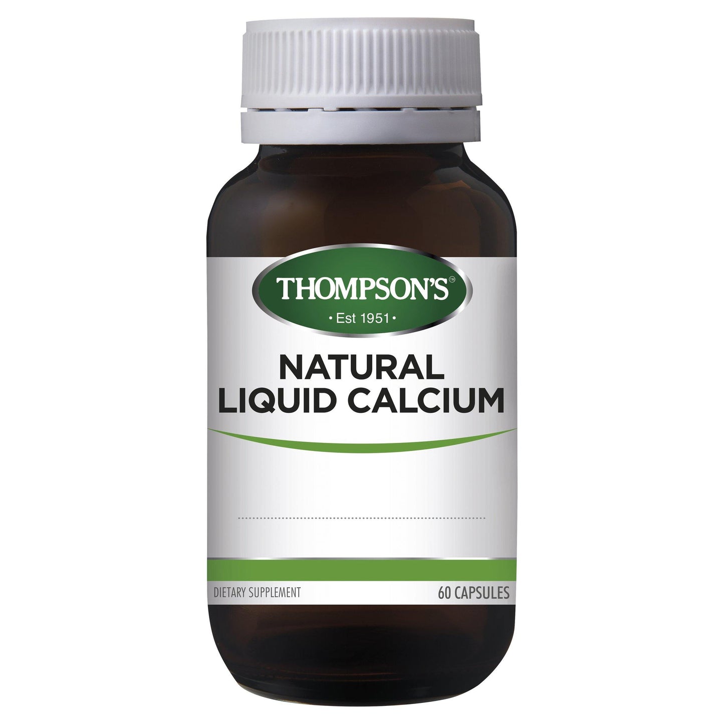 Thompson's Natural Liquid Calcium 60 Capsules