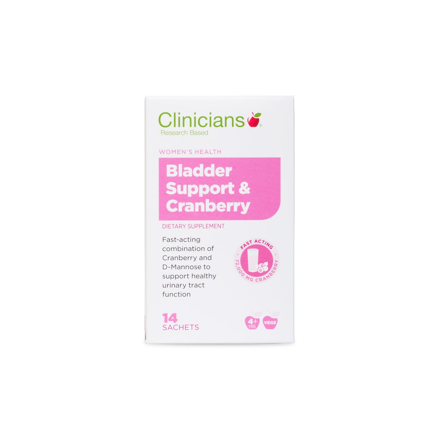 Clinicians Bladder Supp.W/Cran 2g Sachet 14