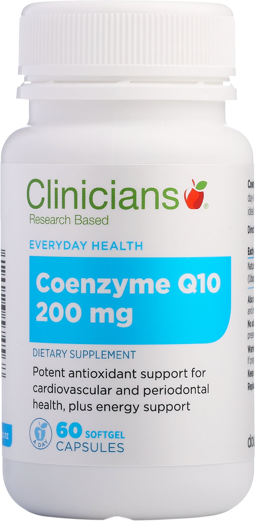 Clinicians COQ10 200mg Caps 60