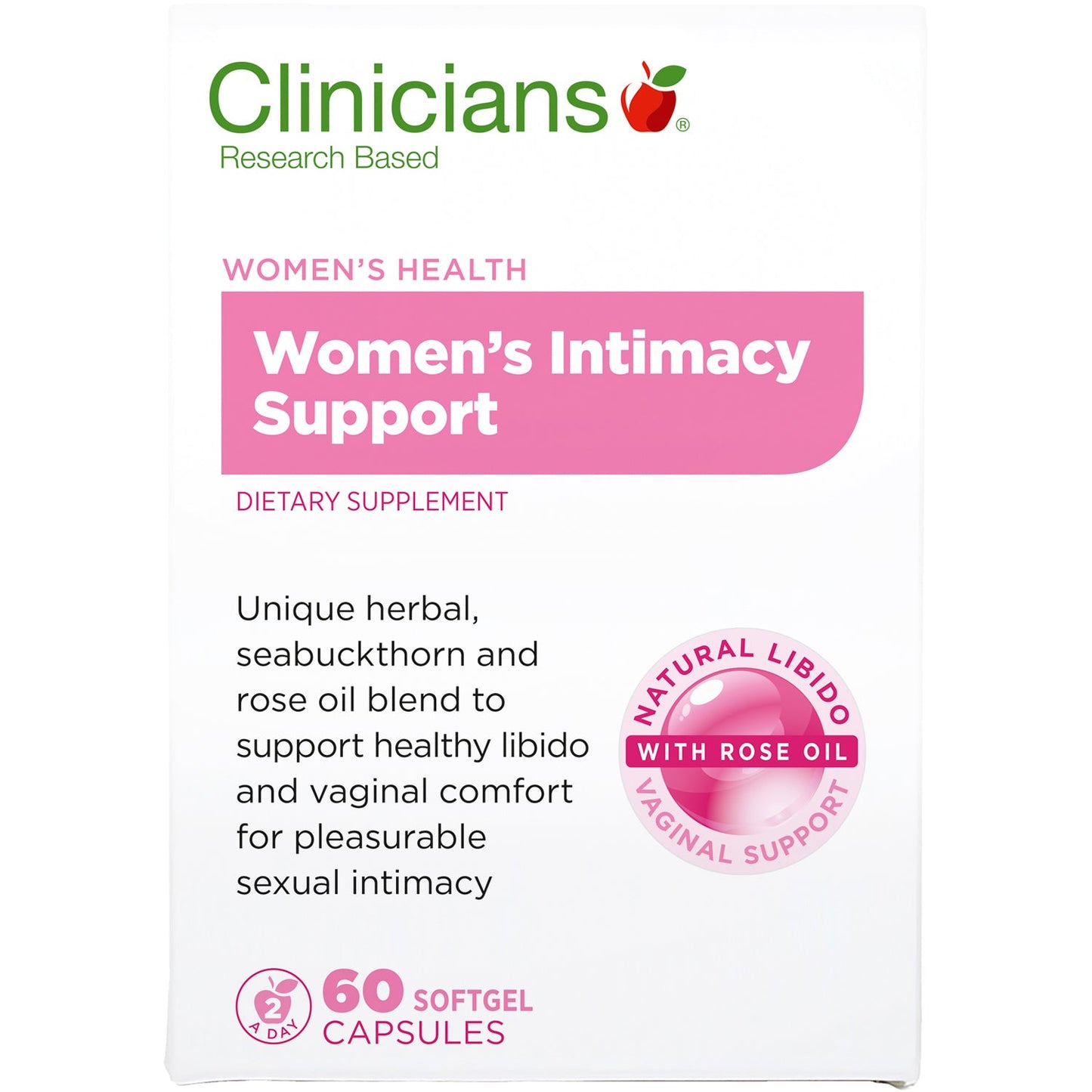 Clinicians Womens Intimacy Support Softgel Cap 60