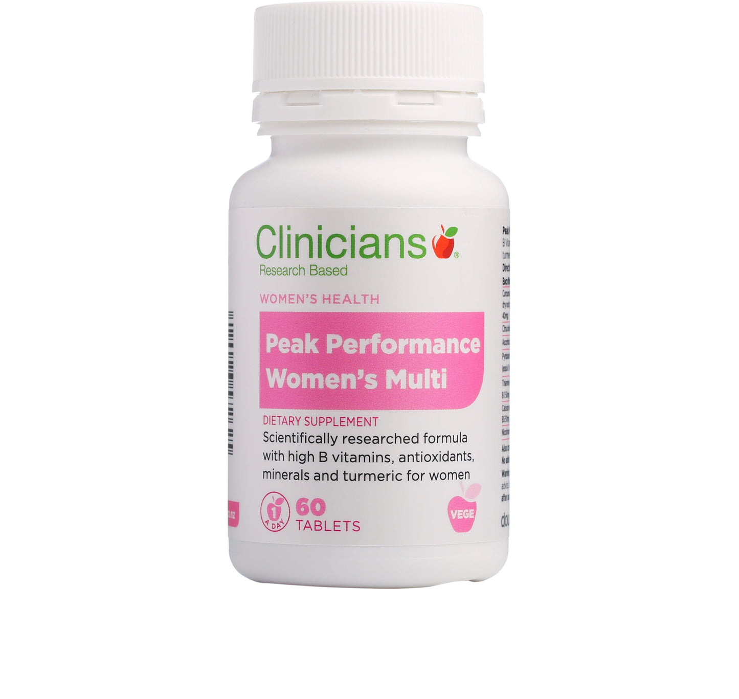 Clinicians Peak Performance Womens Multi Tab 60