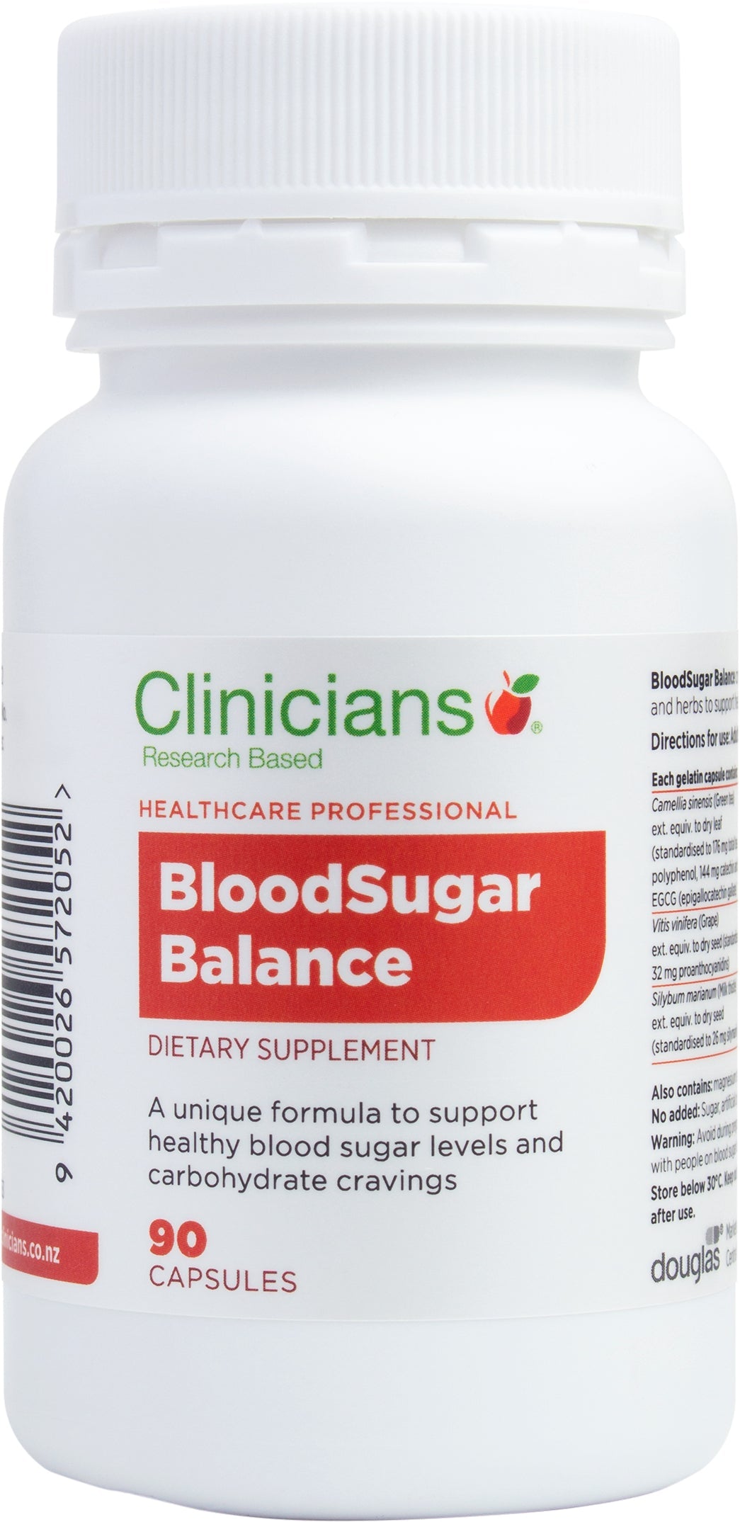 Clinicians Bloodsugar Balance Caps 90