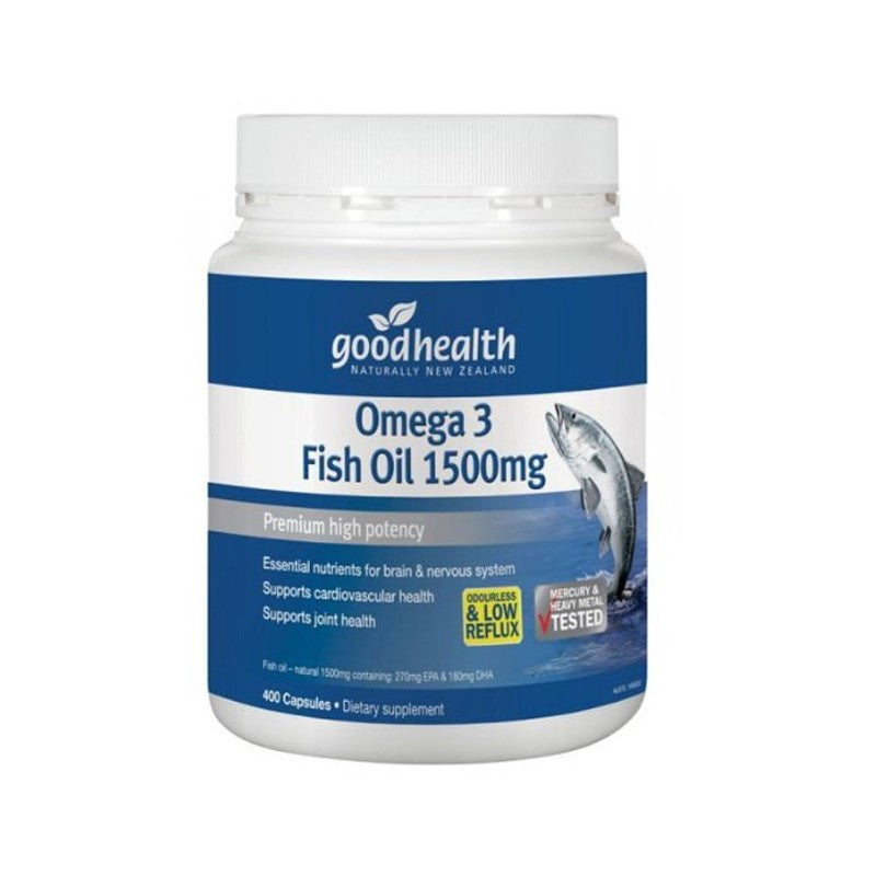 Good Health Omega 3 Fish Oil 1500mg 400 Capsules