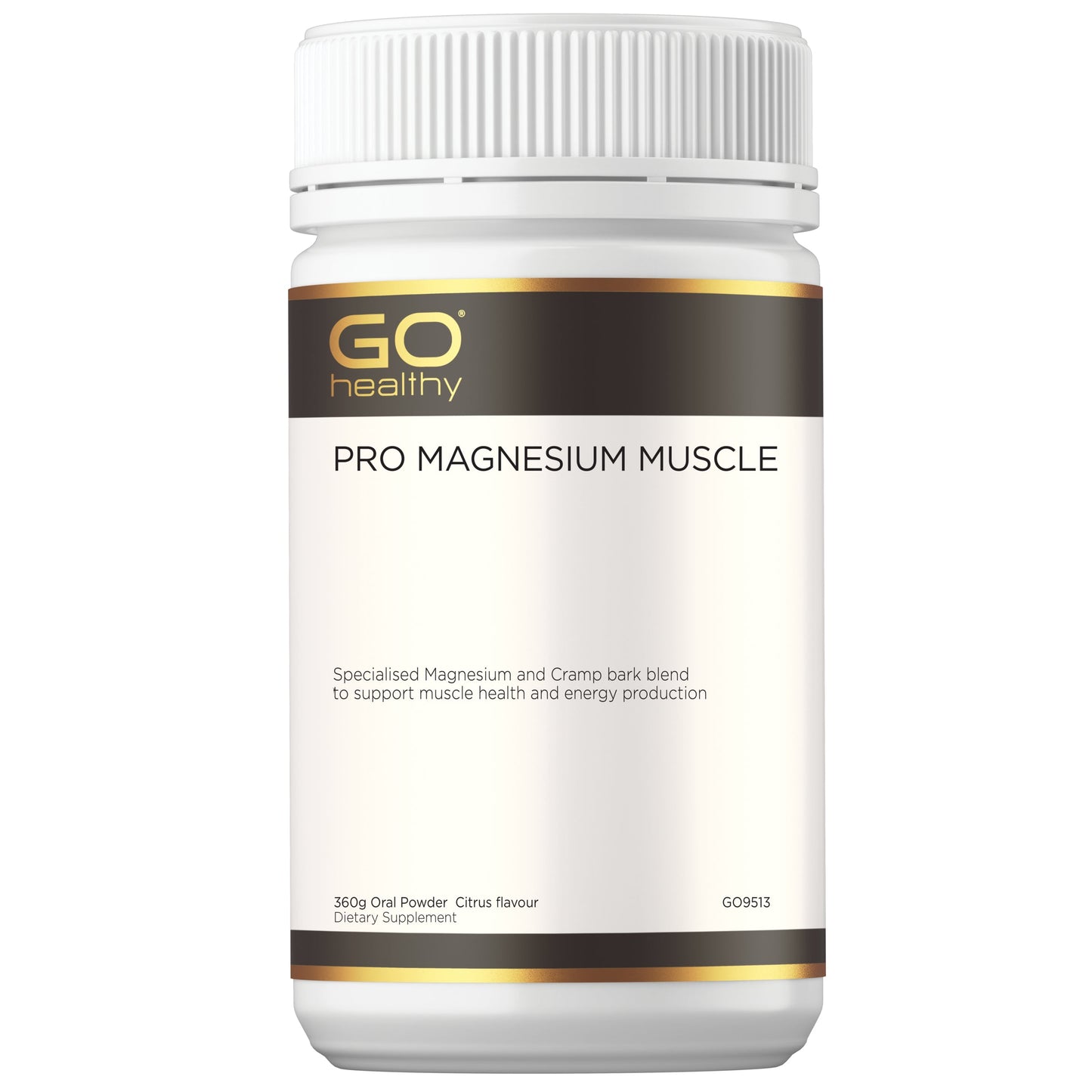 GO Healthy PRO Magnesium Muscle 360g Oral Powder Citrus Flavour