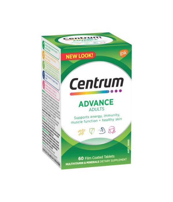 Centrum Advance For Adults Tablets 60 Pack