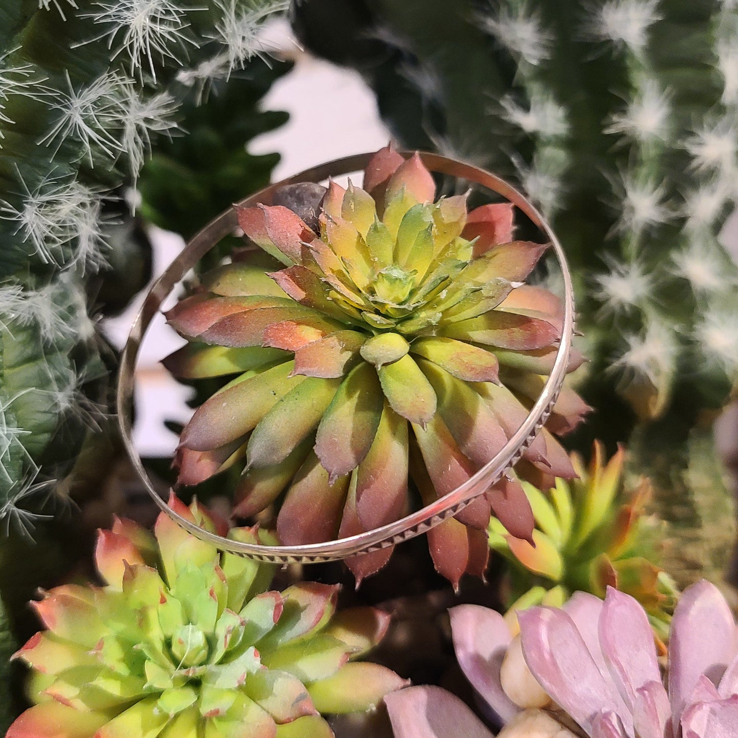 Dainty Silver Bangle
