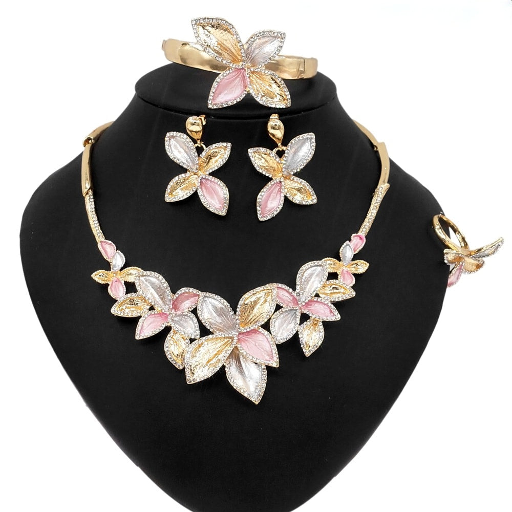 Flower Design Brazilian Jewelry Set