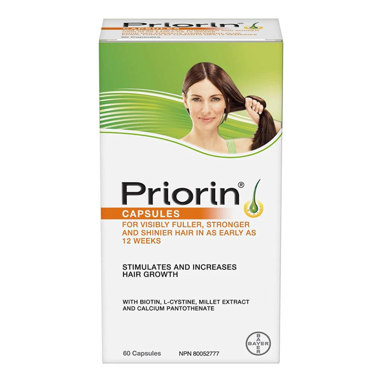 Priorin - Capsules with Biotin for Visibily Fuller & Stronger Hair | 60 Capsules