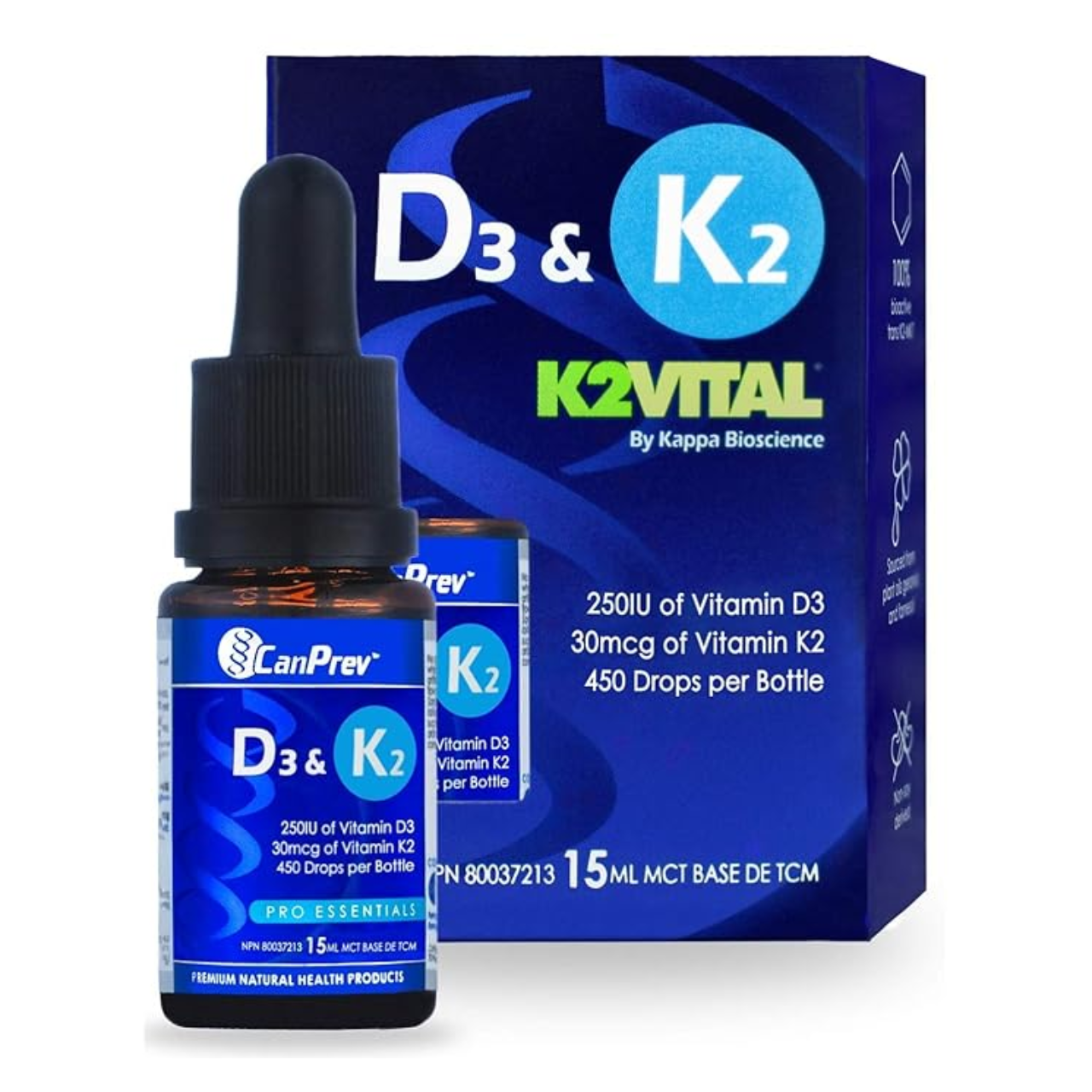 CanPrev - D3 & K2 Drops | 15 ml