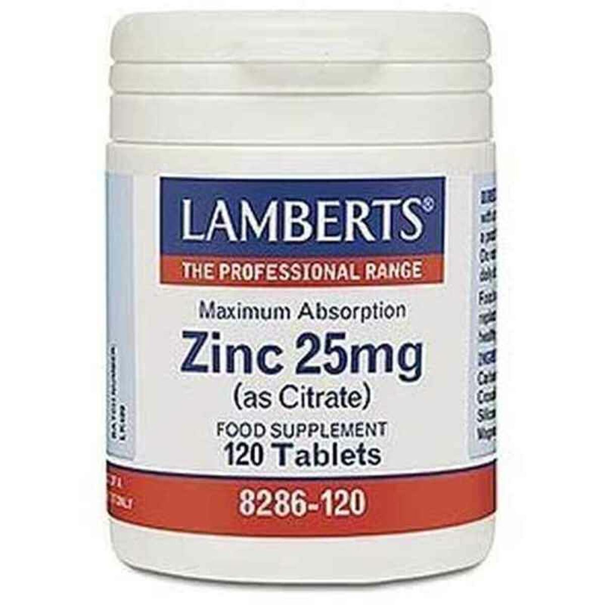 Zinc Lamberts Zinc citrate 120 Units