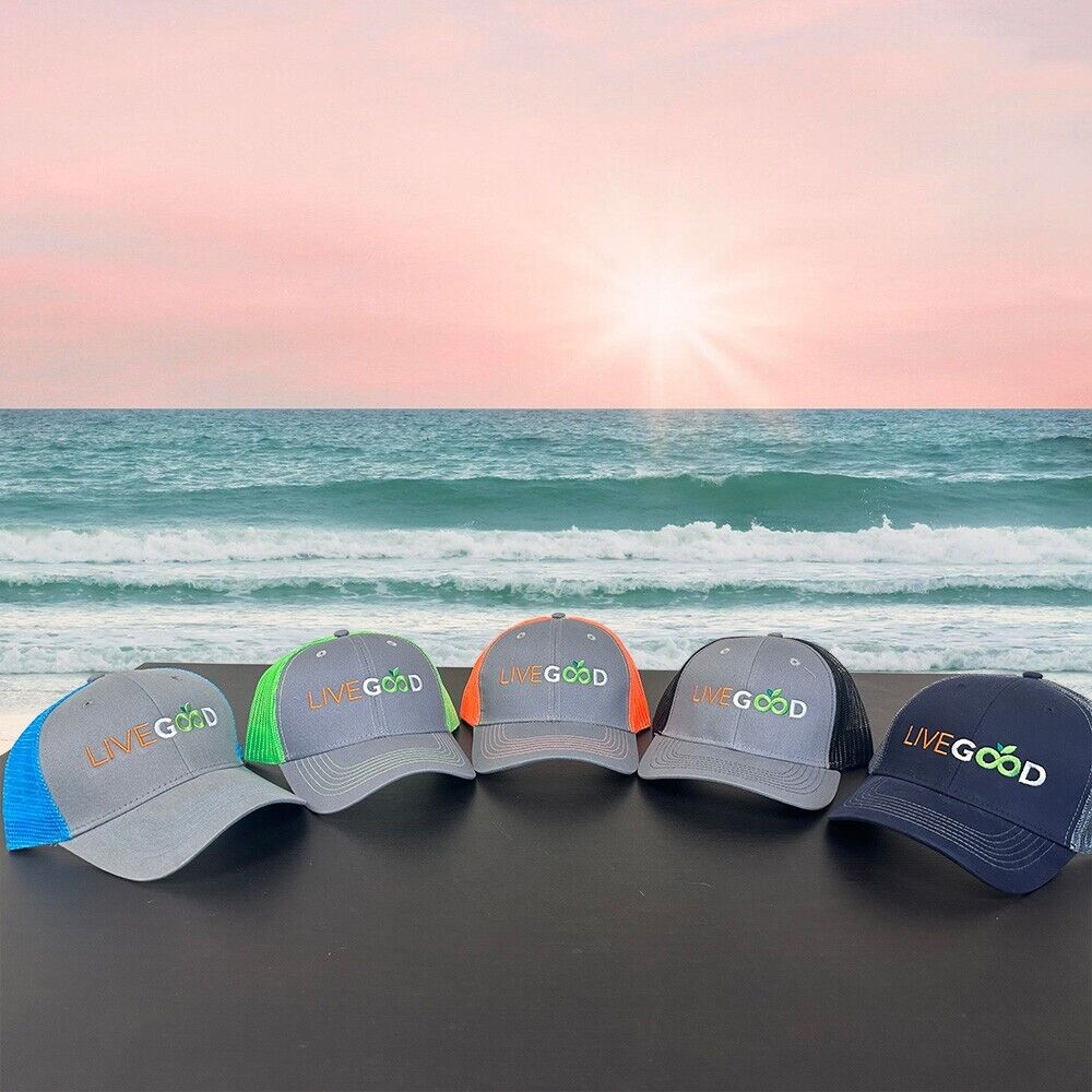 LiveGood Hat Fashionable Navy Front Gray Mesh High Quality Durable Cool 1pc NEW