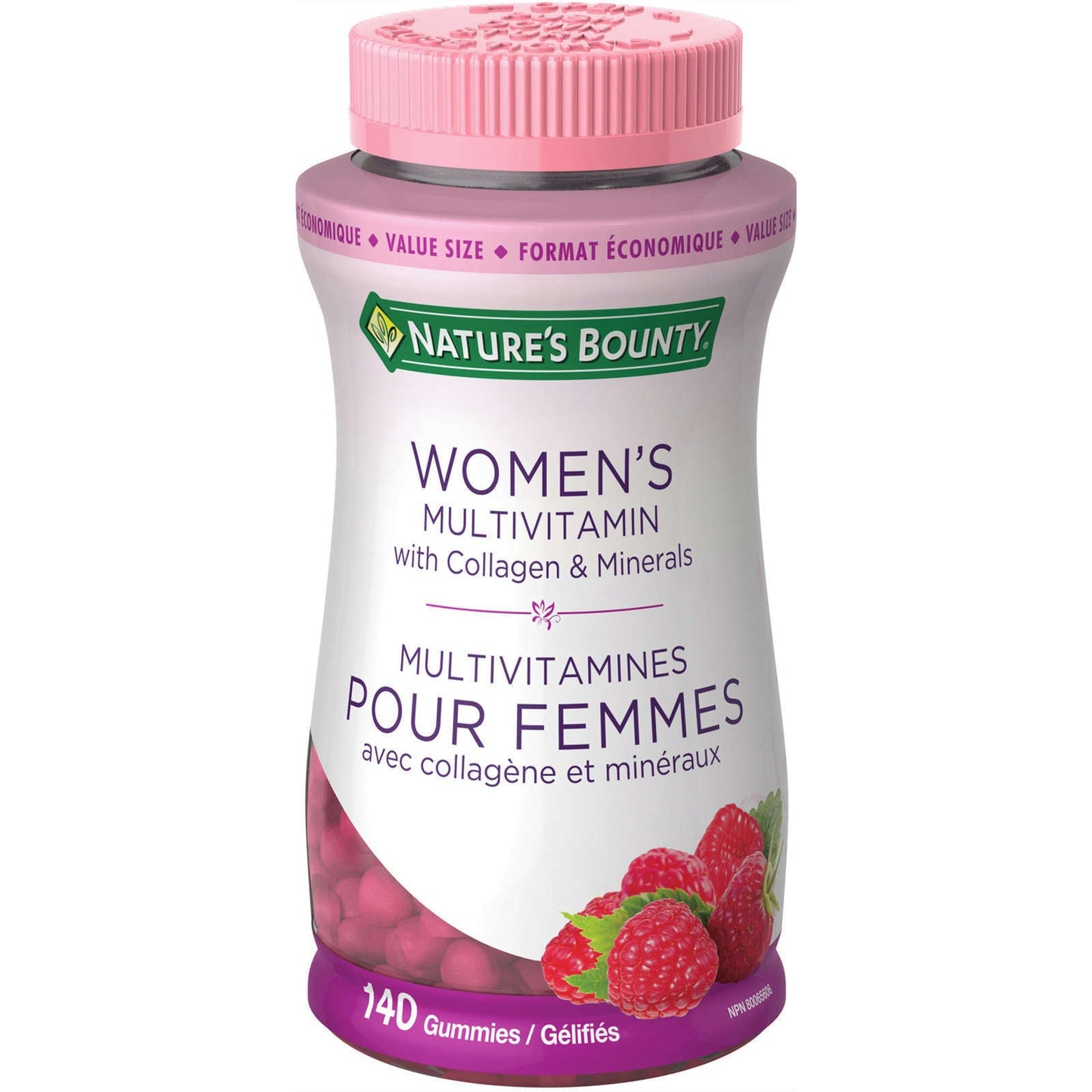 Nature's Bounty Women's Multivitamin Gummies Collagen Minerals Carbs 140 pcs NEW