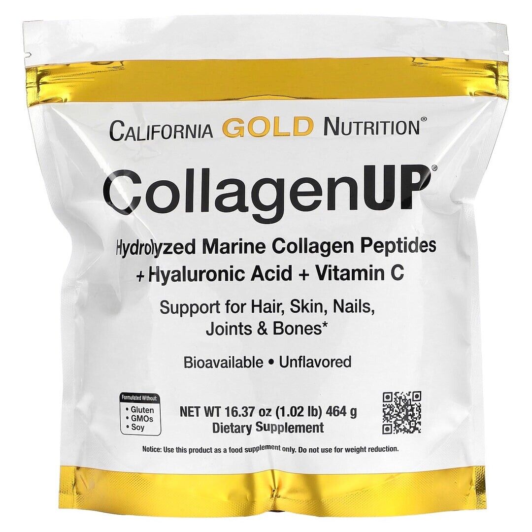 California Gold Nutrition CollagenUp Unflavored Hydrolyzed 16.37 oz NEW