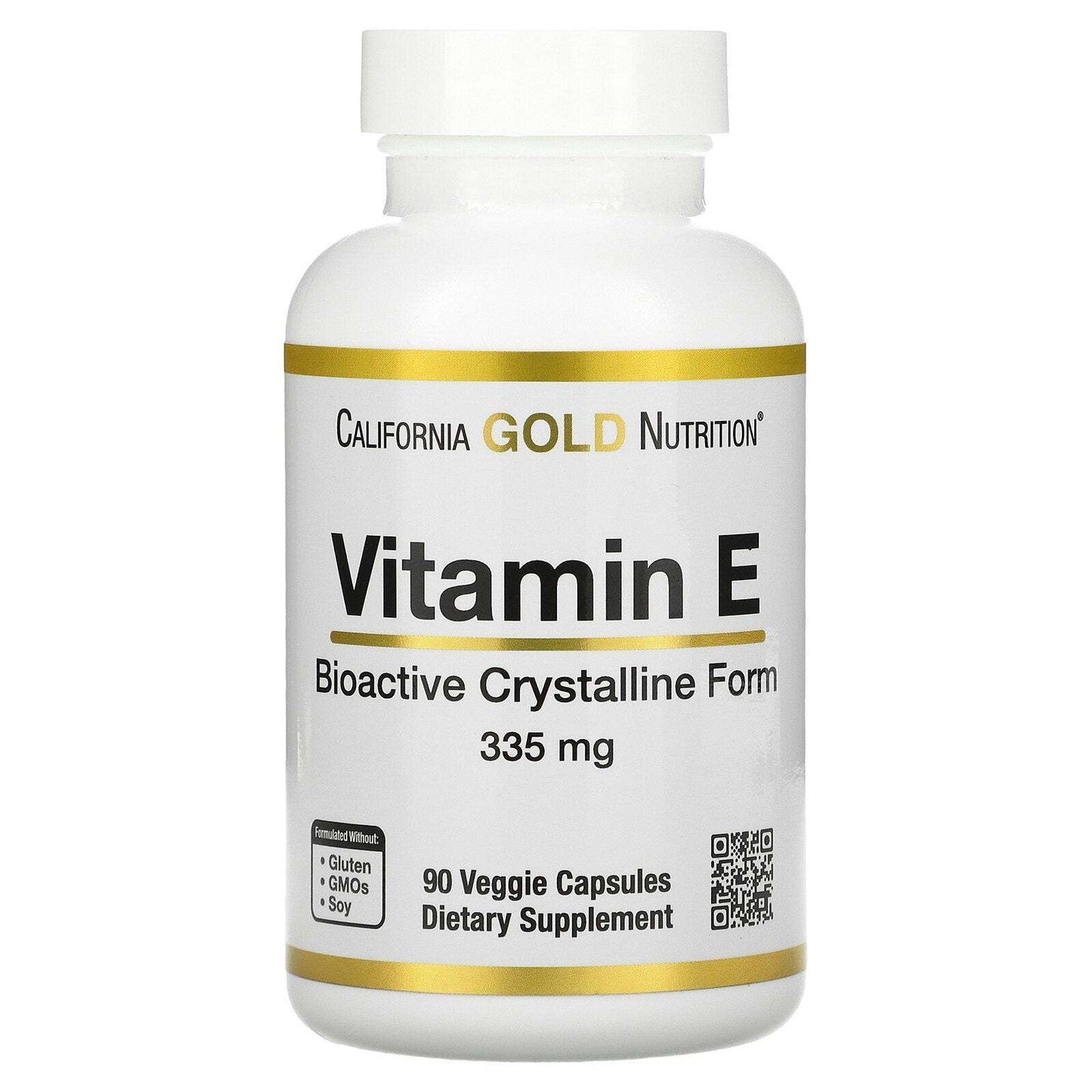 California Gold Nutrition Bioactive Vitamin E Antioxidant 335mg 90 Veg Caps NEW