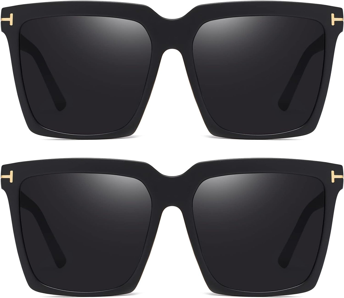 AIEYEZO Oversized Square Sunglasses for Women Men Fashion Big Frame Shades Outdoor Sports Driving Sunnies UV400 Protection