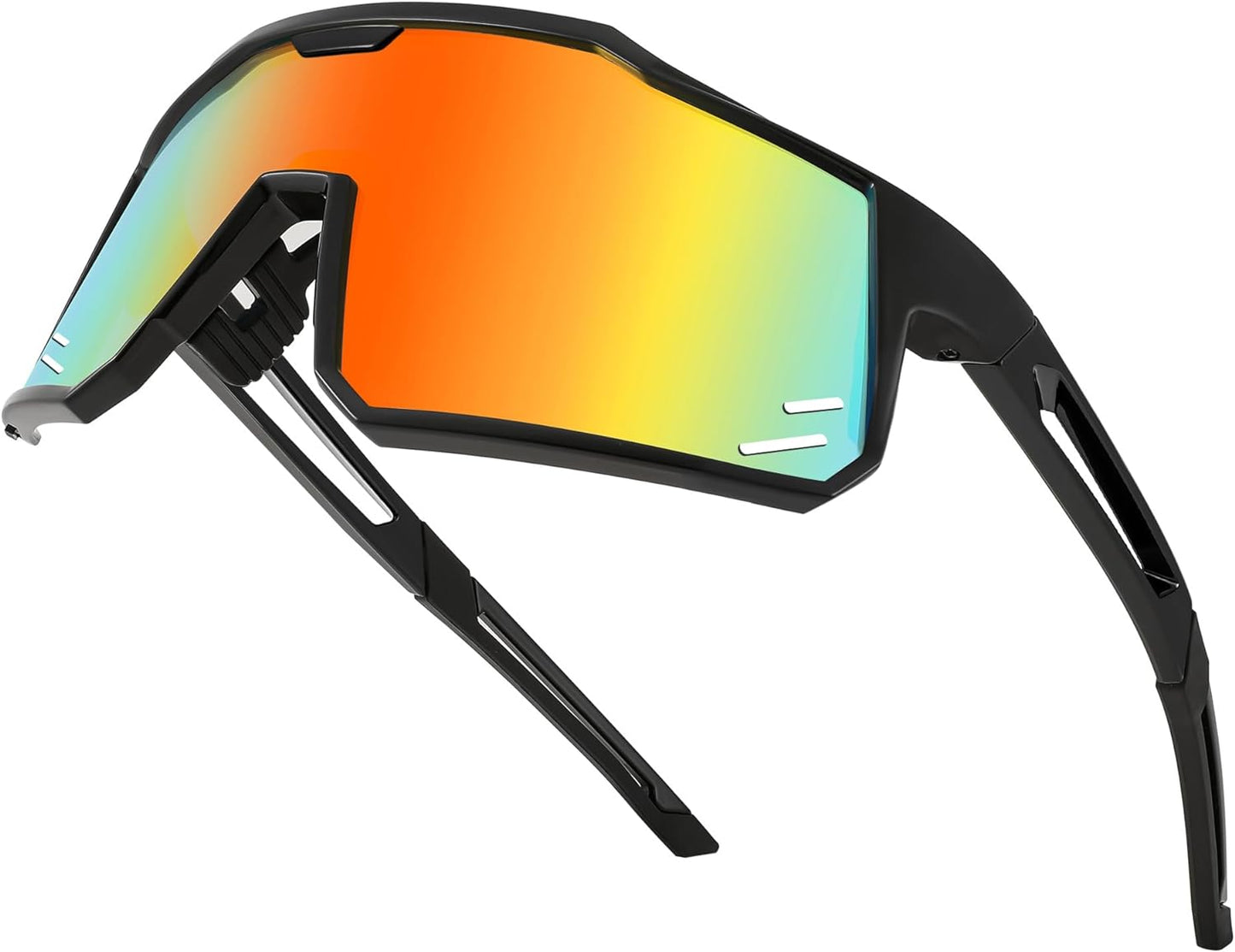 FEISEDY Sports Sunglasses Wraparound 80s Visor Men Women Outdoor Shield Baseball Sunglasses B4125