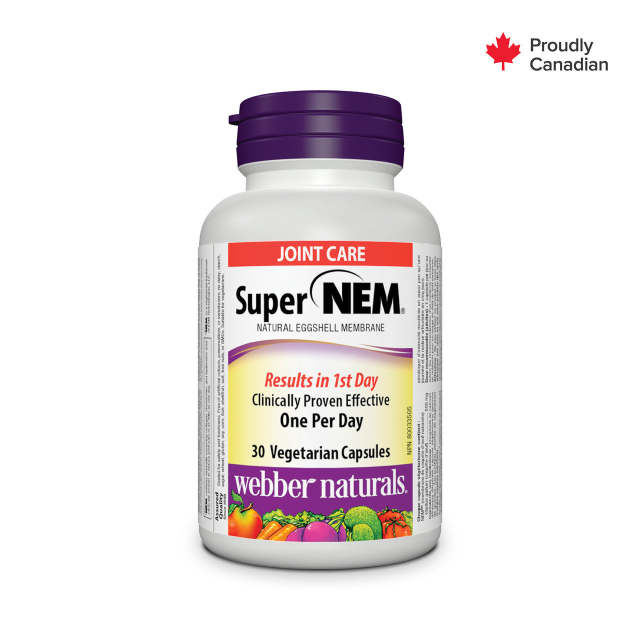 Webber Naturals - NEM 500 mg Natural Eggshell Membrane | 30 Capsules