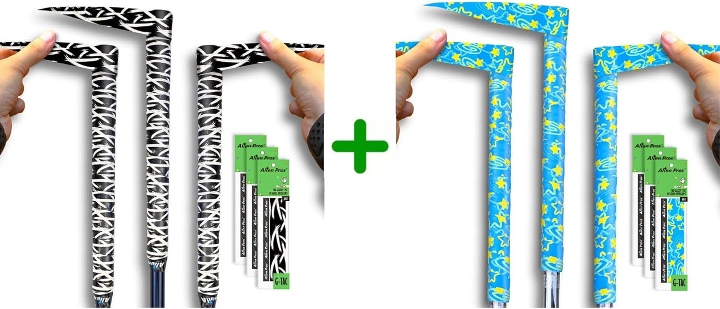 ALIEN PROS 6 Pack Hyperplanes & Southern Stars Mix Golf Grip Wrapping Tapes - ReGrip in 1 Minute