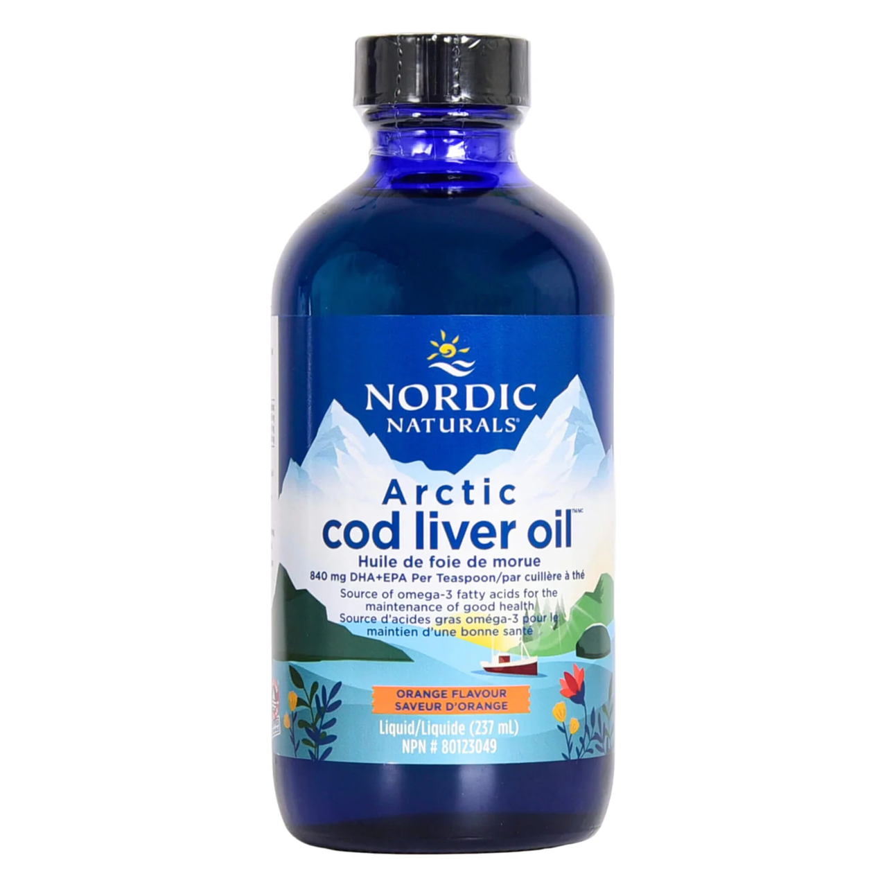 Nordic Naturals - Arctic Cod Liver Oil 840mg Omega-3 - Orange Flavor | 237 mL