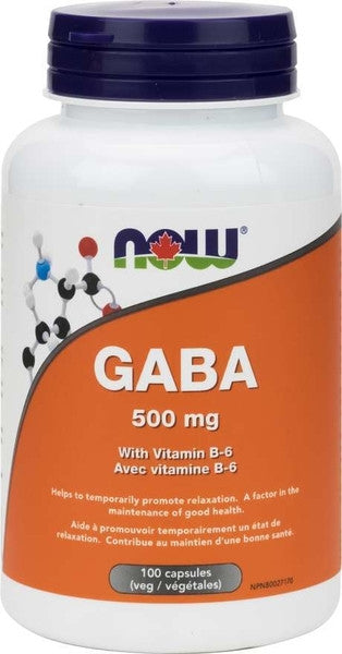 NOW GABA 500mg | 100 Caps