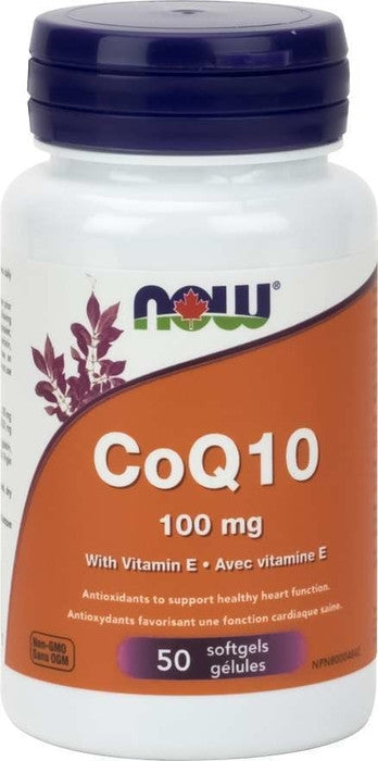 NOW - COQ10 with Vitamin E 100mg | 60 Softgels