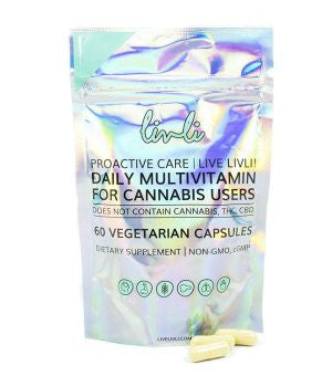 Livli Proactive Care Daily Multi Formula for Brain, Energy, Metabolism & Immune System | 60 Vegetarian Capsules