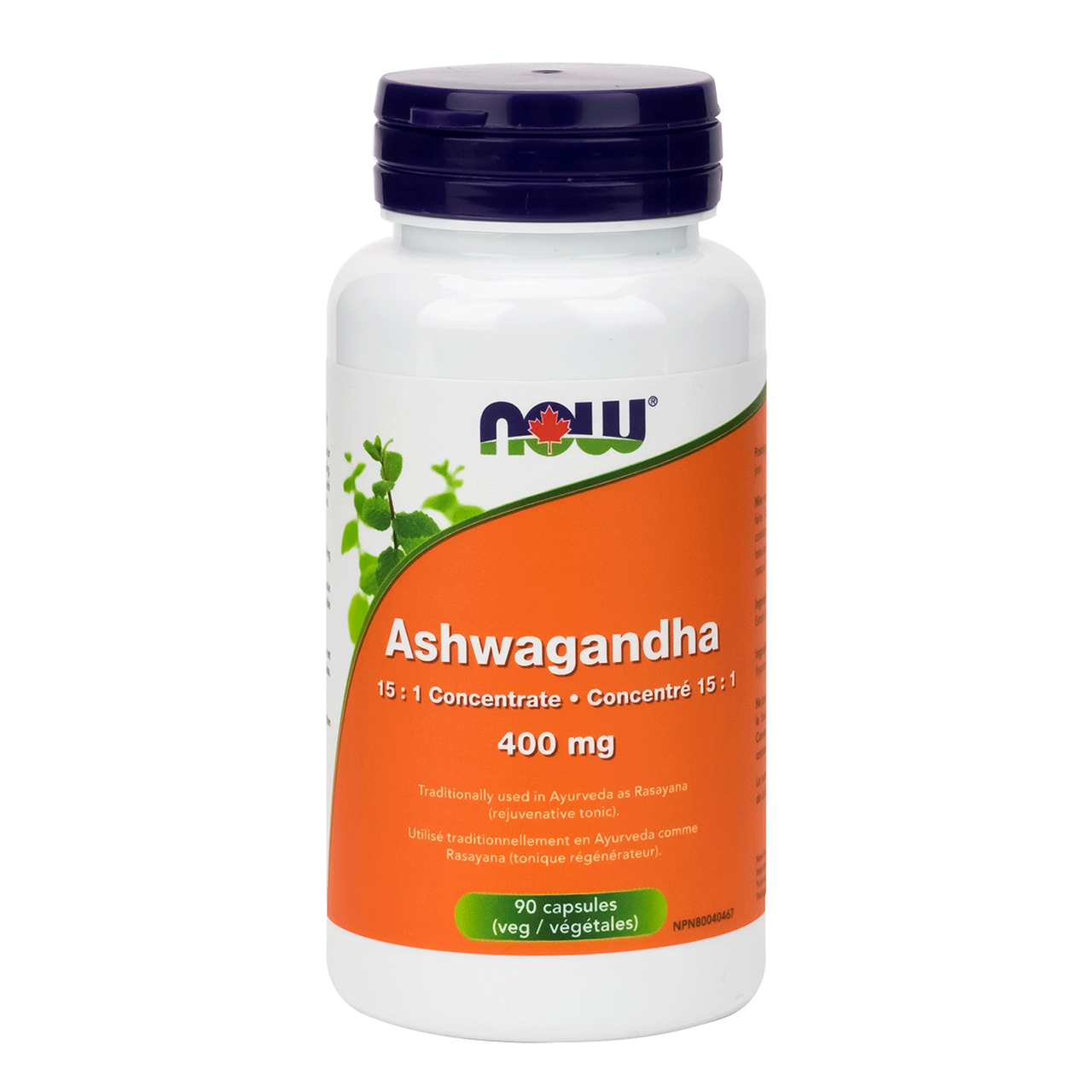 NOW - Ashwagandha 15:1 Concentrate - 400 mg | 90 Capsules