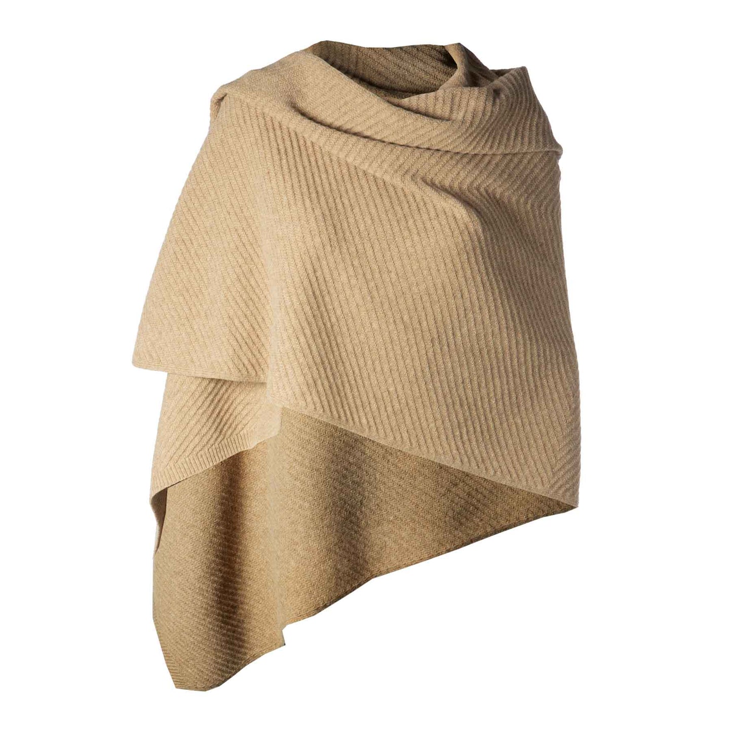 Lambswool Shawl- Camel