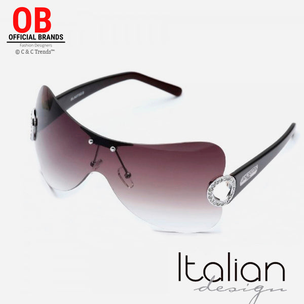 Cool Asymmetric Rimless Gradient Sunglasses 4a