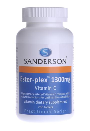 Sanderson Ester-plex 1300mg Vitamin C 200 Tablets