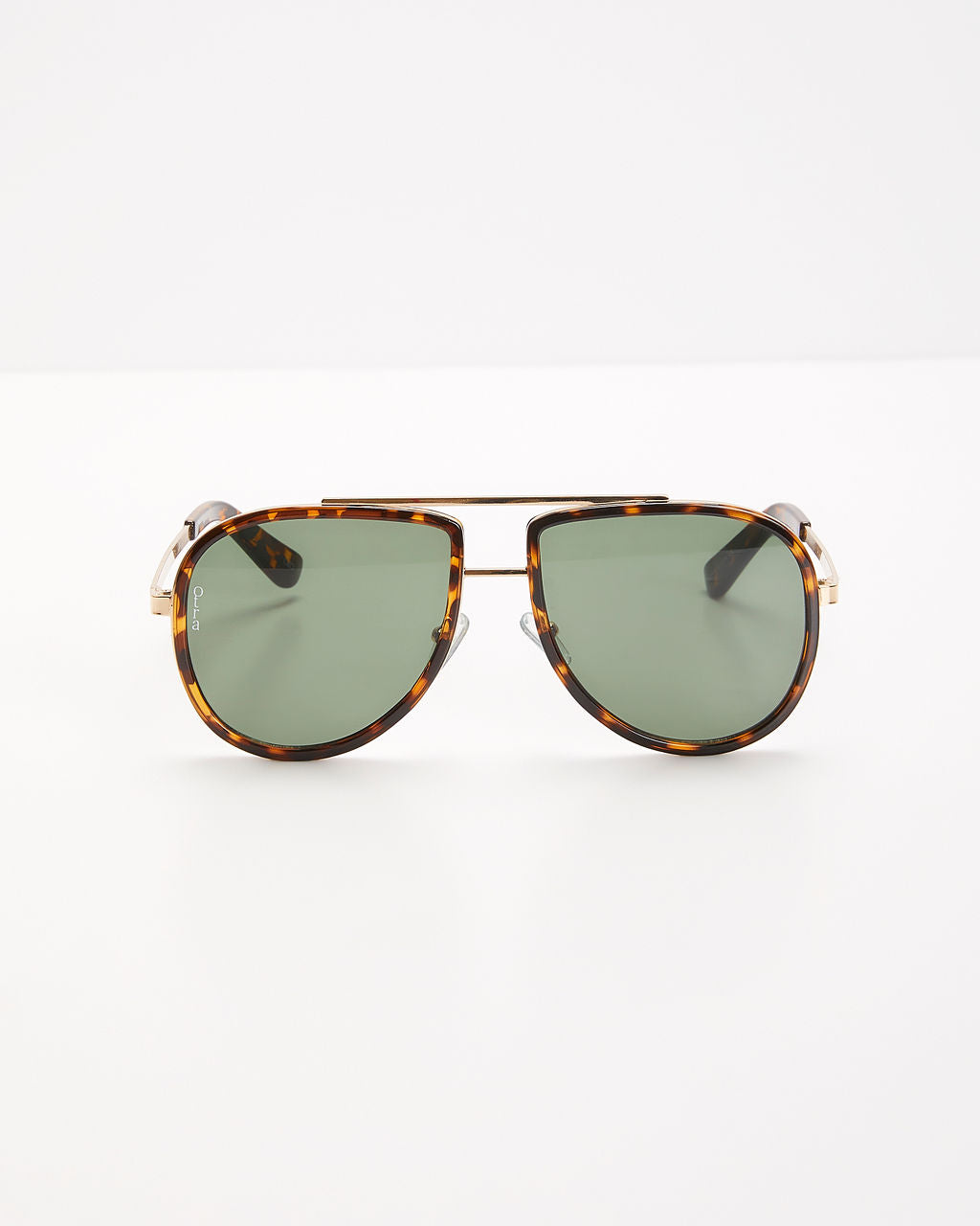 Tortoise % Go All In Aviator Sunglasses-2