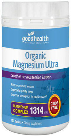 Good Health Organic Magnesium Ultra 120 Tablets