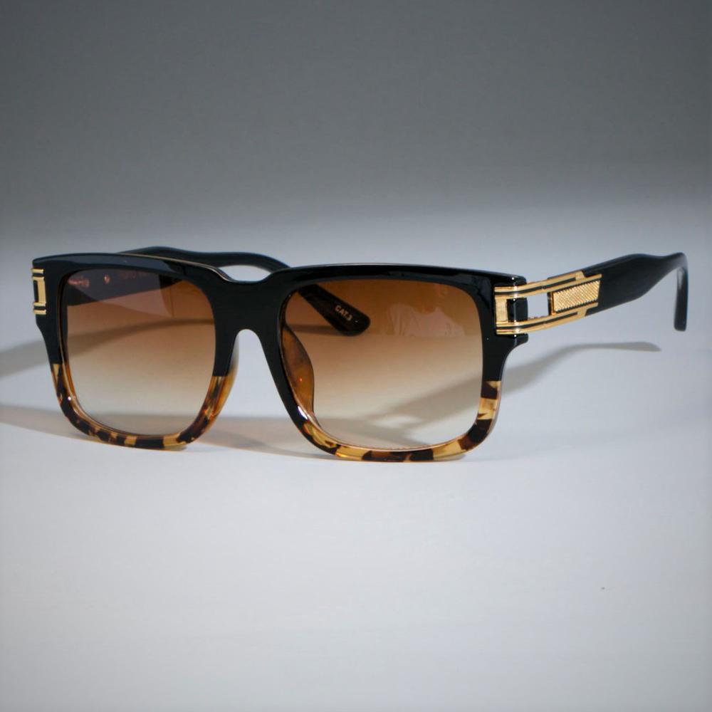 CCSpace Men's Full Rim Oversized Square Resin Frame Sunglasses SU139 Sunglasses CCspace Sunglasses C7 leopard