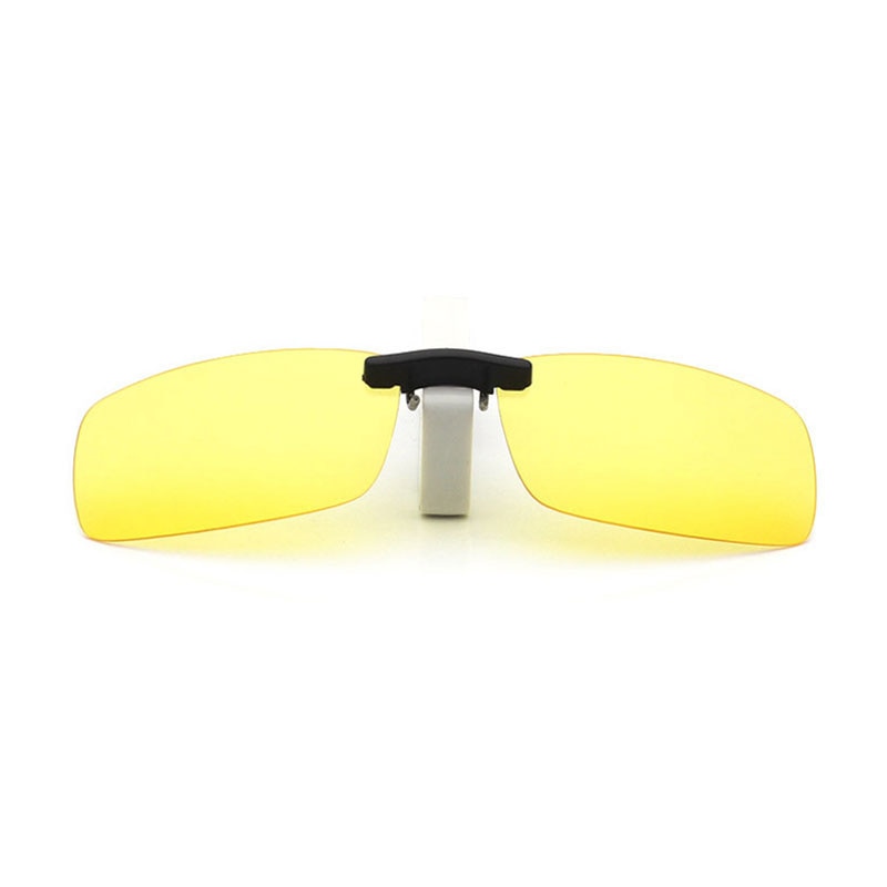 Hotochki Unisex Square Polarized Clip On Driving Sunglasses Sunglasses Hotochki Yellow