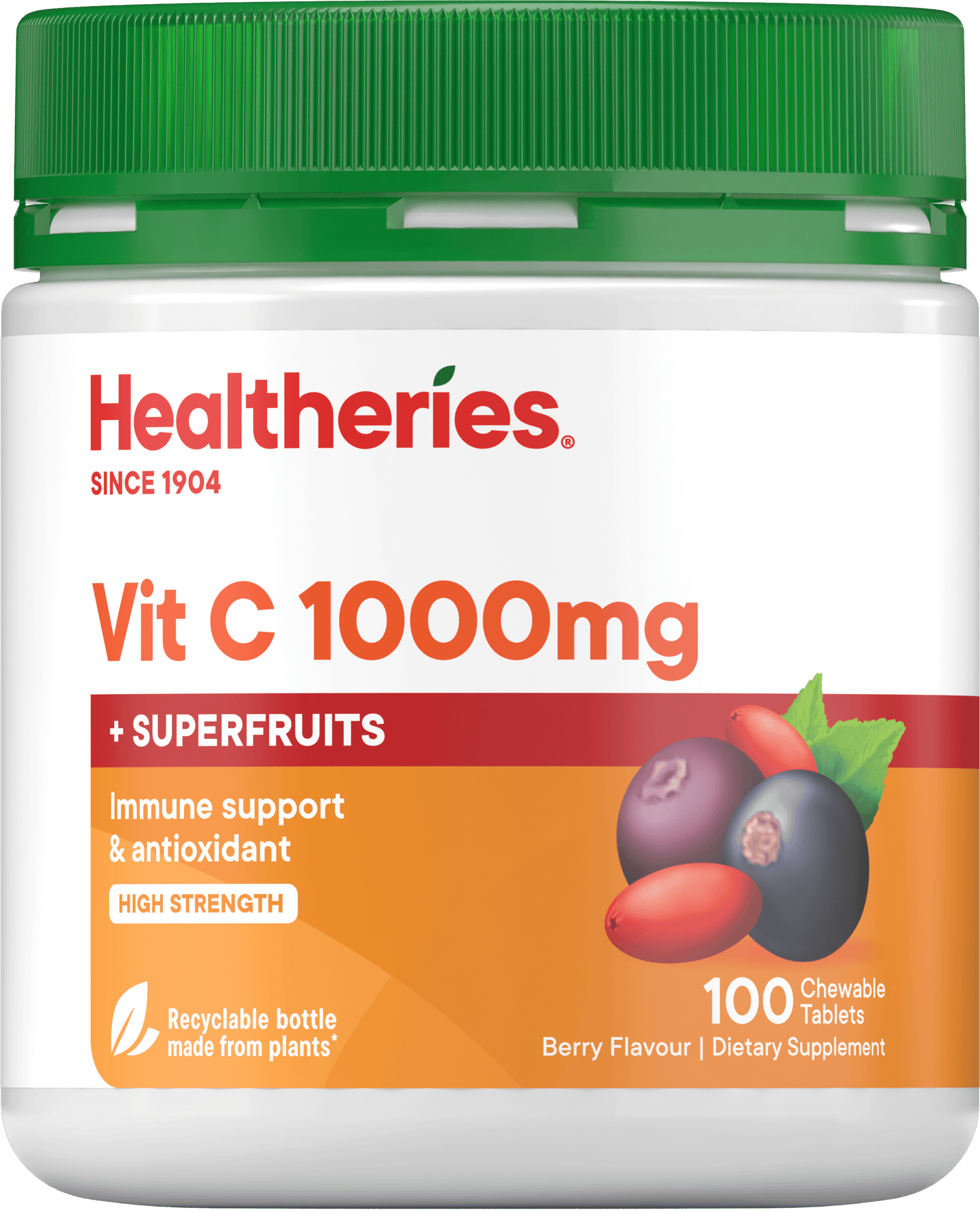 Healtheries Vit C 1000mg+ SuperFruit 100 Tablets