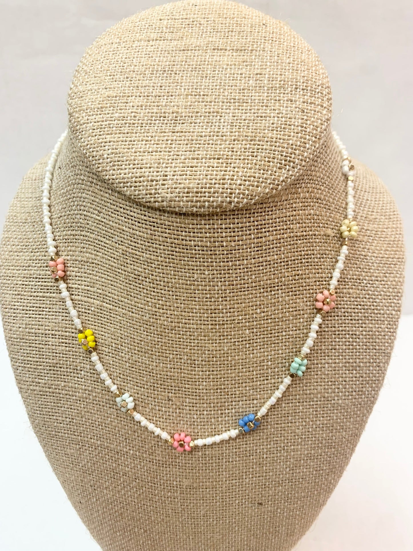 Beaded Flower Necklace