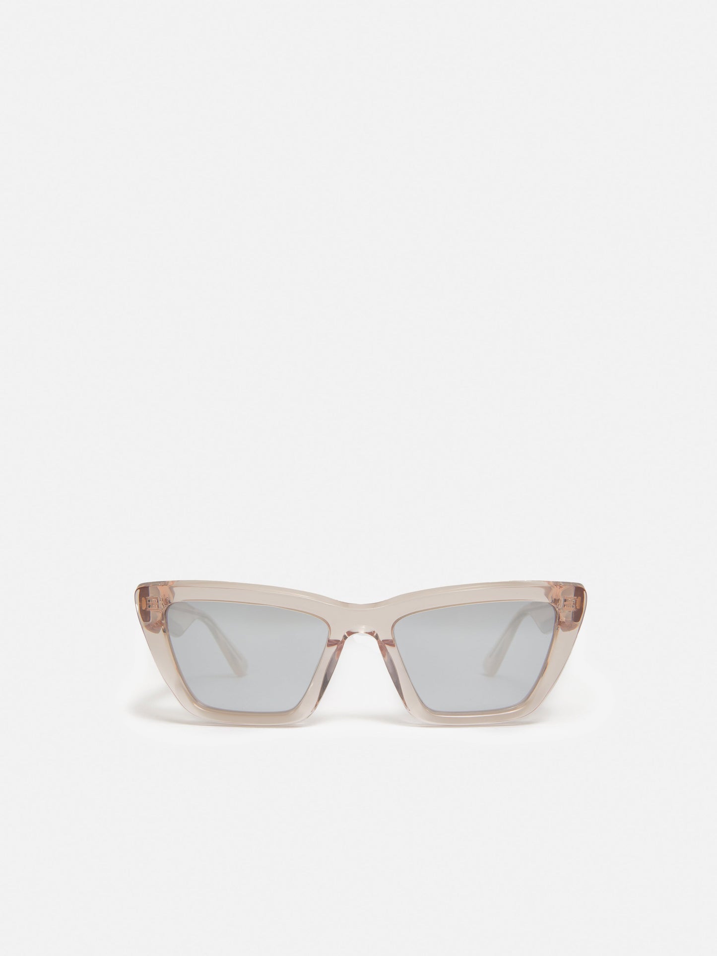 Shere Angled Cats Eye Sunglasses | Peach