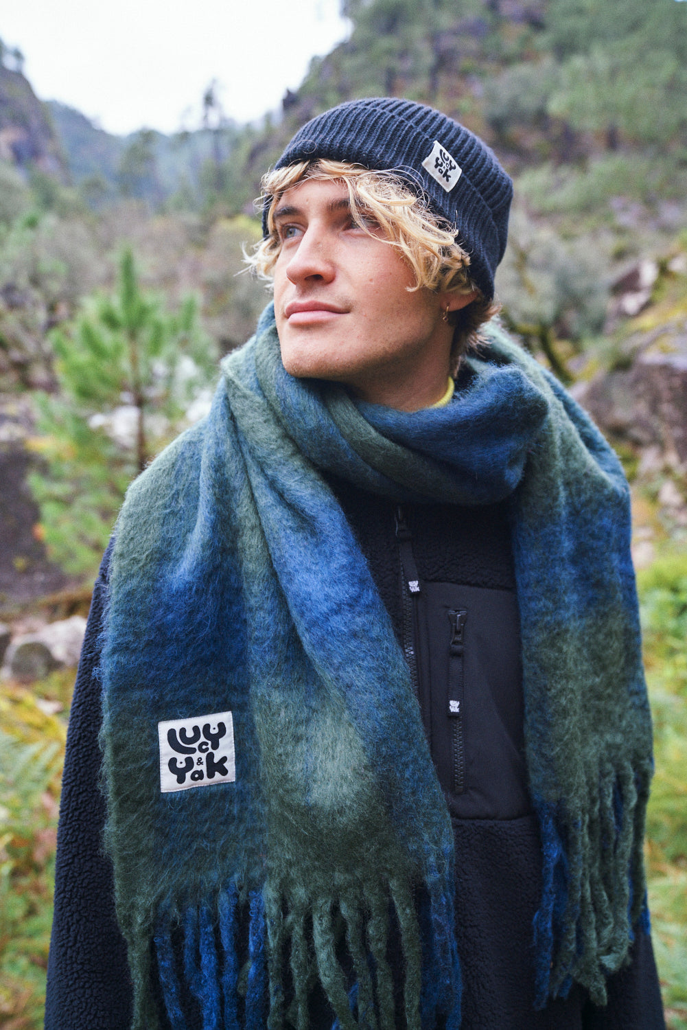 Rowan Scarf: RECYCLED POLYESTER - Wilderness Tartan