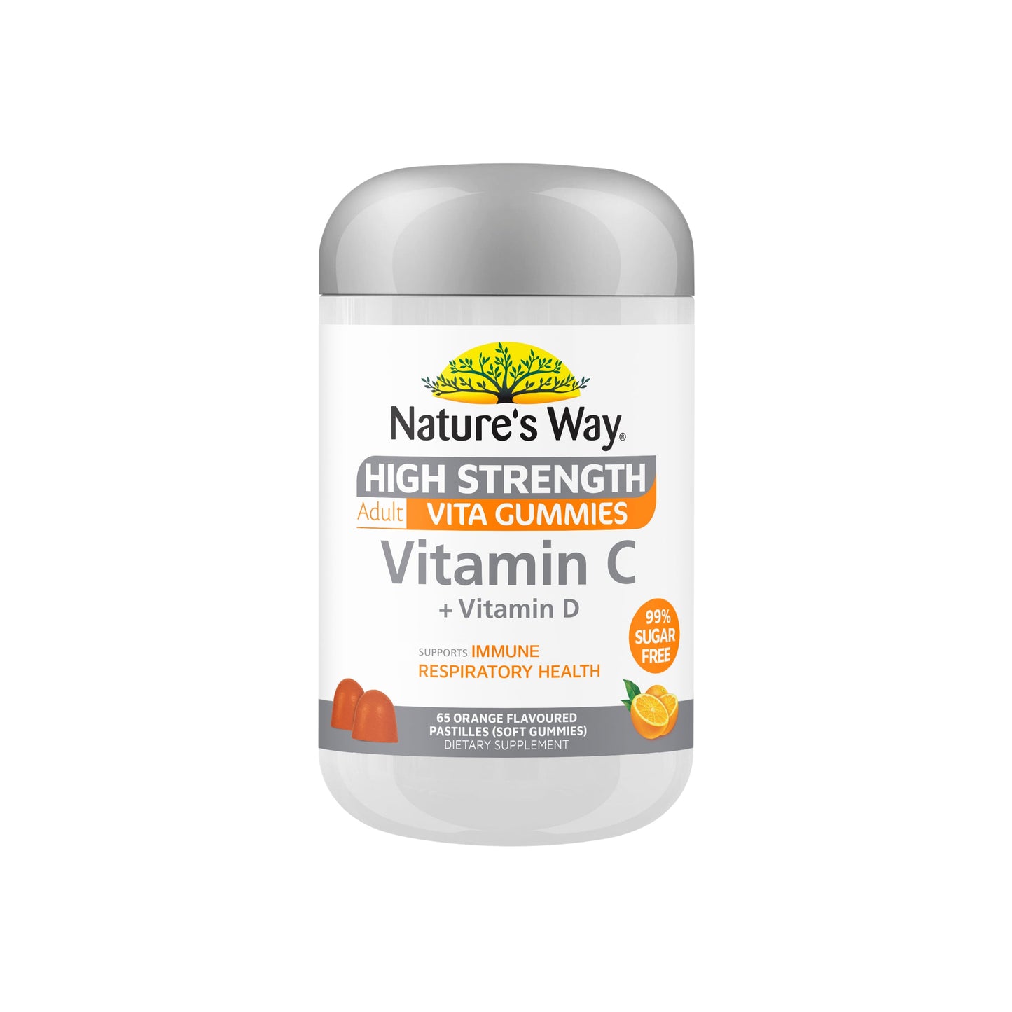 Nature's Way High Strength Adult Vita Gummies Vit C + D 65s