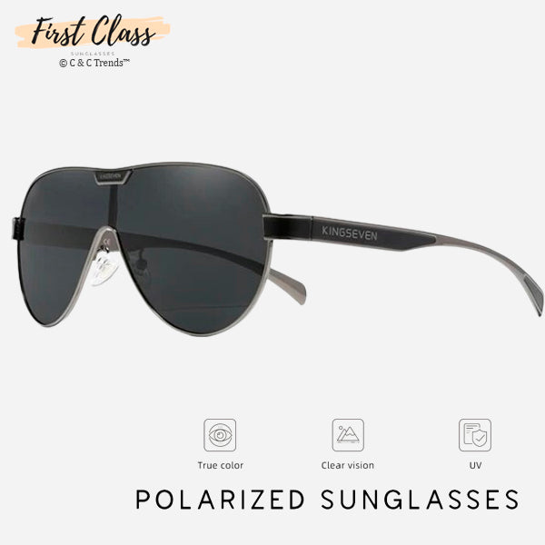 Oversized Polarized Lens Aluminum Aviator Sunglasses 6