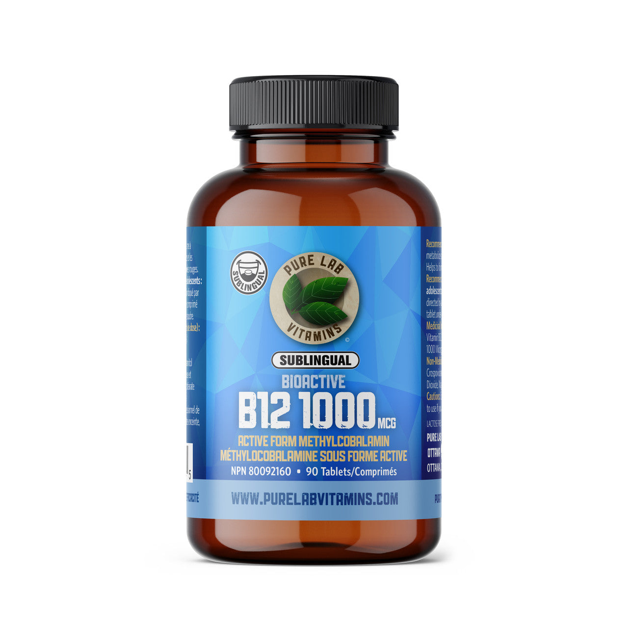 Pure Lab - Bioactive B12 1000 mcg | 90 Tablets
