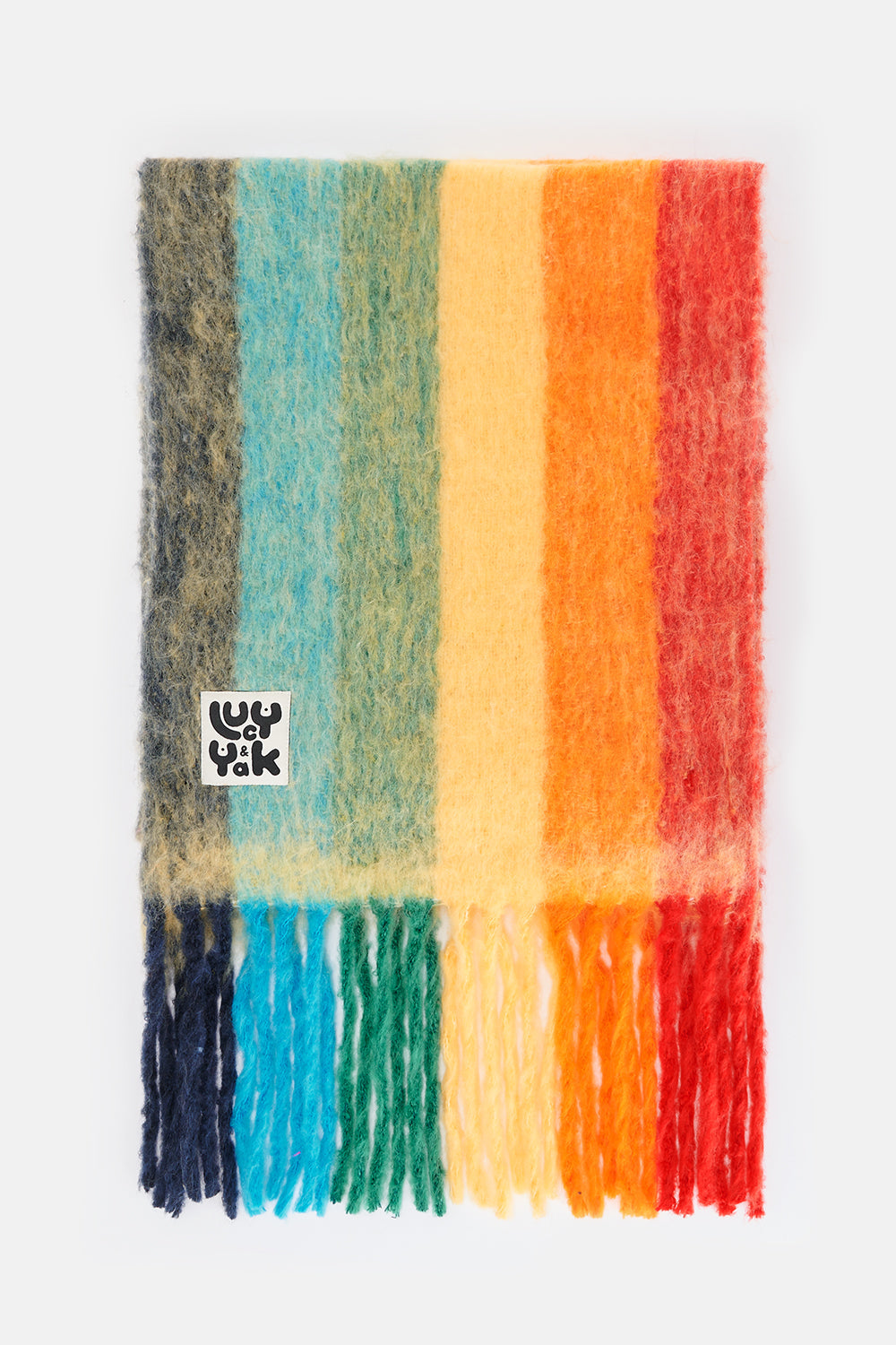 Rowan Scarf: RECYCLED POLYESTER - Rainbow