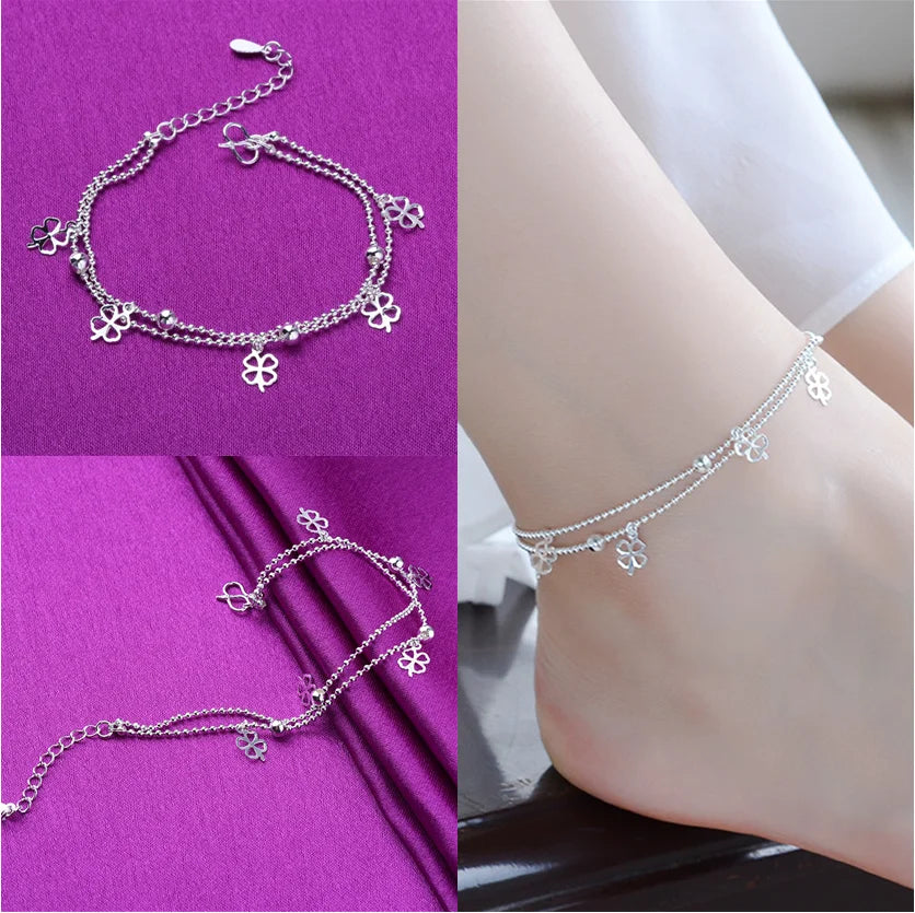silver anklets