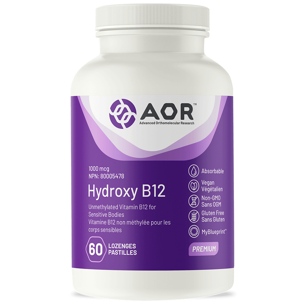 AOR Hydroxy B12 1000mcg 60 Lozenges