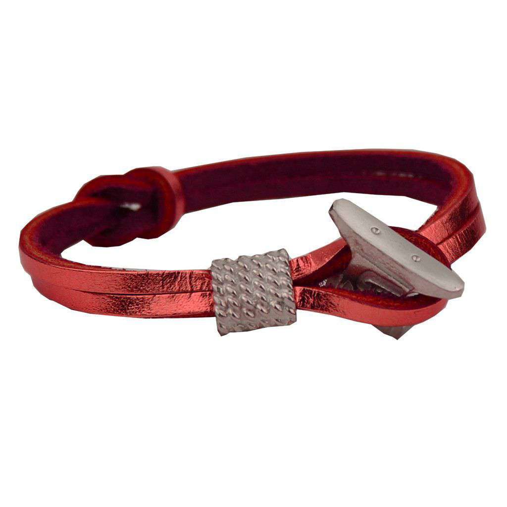 Boat Shoe Lace Bracelet in Coral by Category 5 Boat Shoes - Country Club Prep