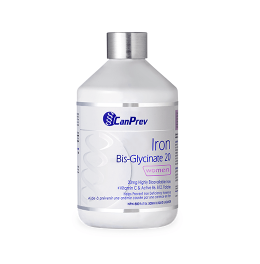 CanPrev Iron Bis-Glycinate 20 Liquid for Women 500ml