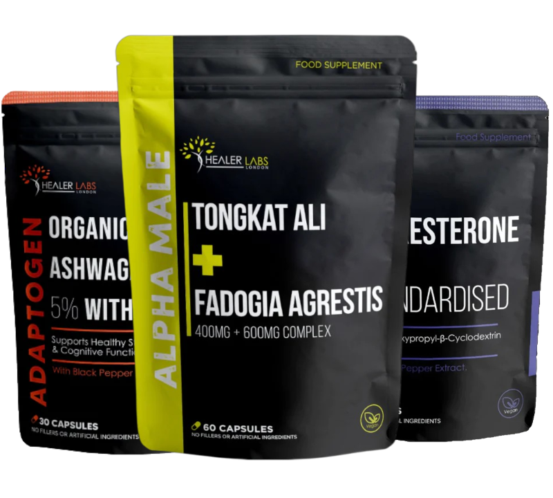 Muscle Building & T Boost Stack - TongkatAli + Fadogia Agrestis + Turkesterone + Ashwagandha