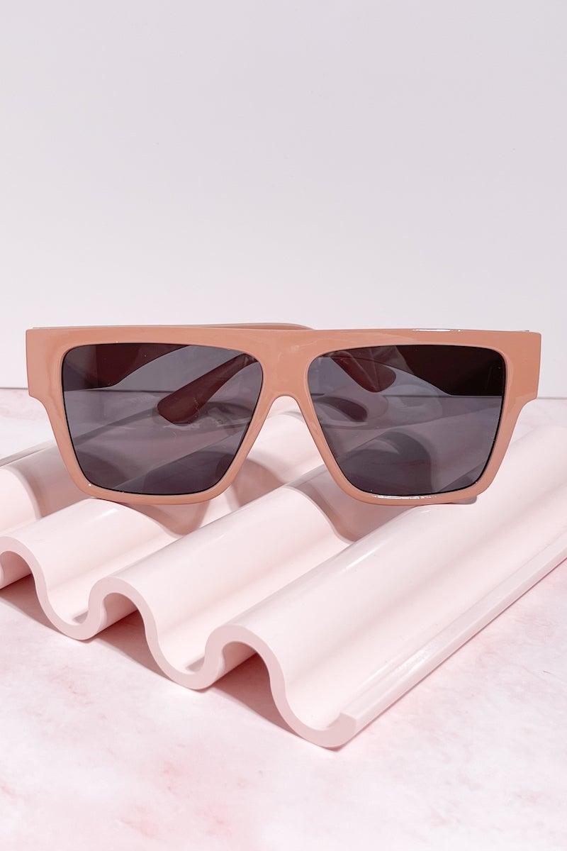 Fete Square Frame Sunglasses Sunglasses Mulberry & Grand Downtown Brown